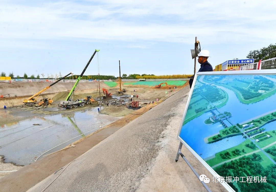 北京城市副中心三座船闸开建